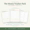 The Money Tracker Pack | 12 Printable Savings & Debt Trackers